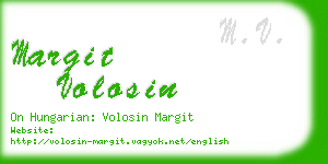 margit volosin business card